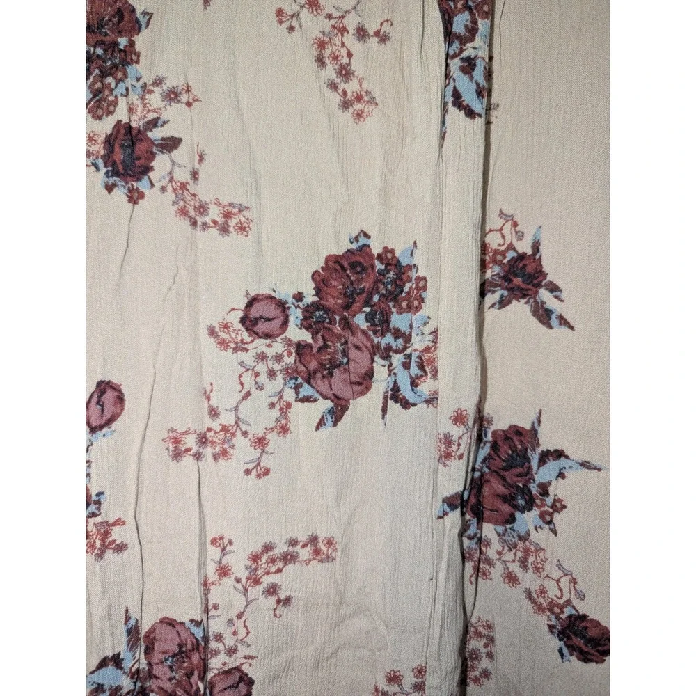 Free People Tree Swing Tunic Dress Small Washed Stone Floral‎ Combo Bohemian